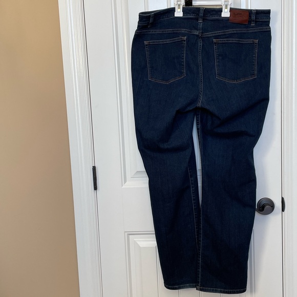 18 W Lauren Ralph Lauren Classic Blue Women's Jeans Modern-Straight Curvy - Picture 11 of 16